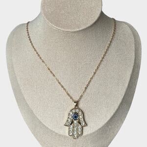 Palm Protection Gold Necklace